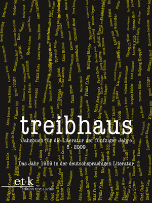 cover image of Das Jahr 1959 in der deutschsprachigen Literatur